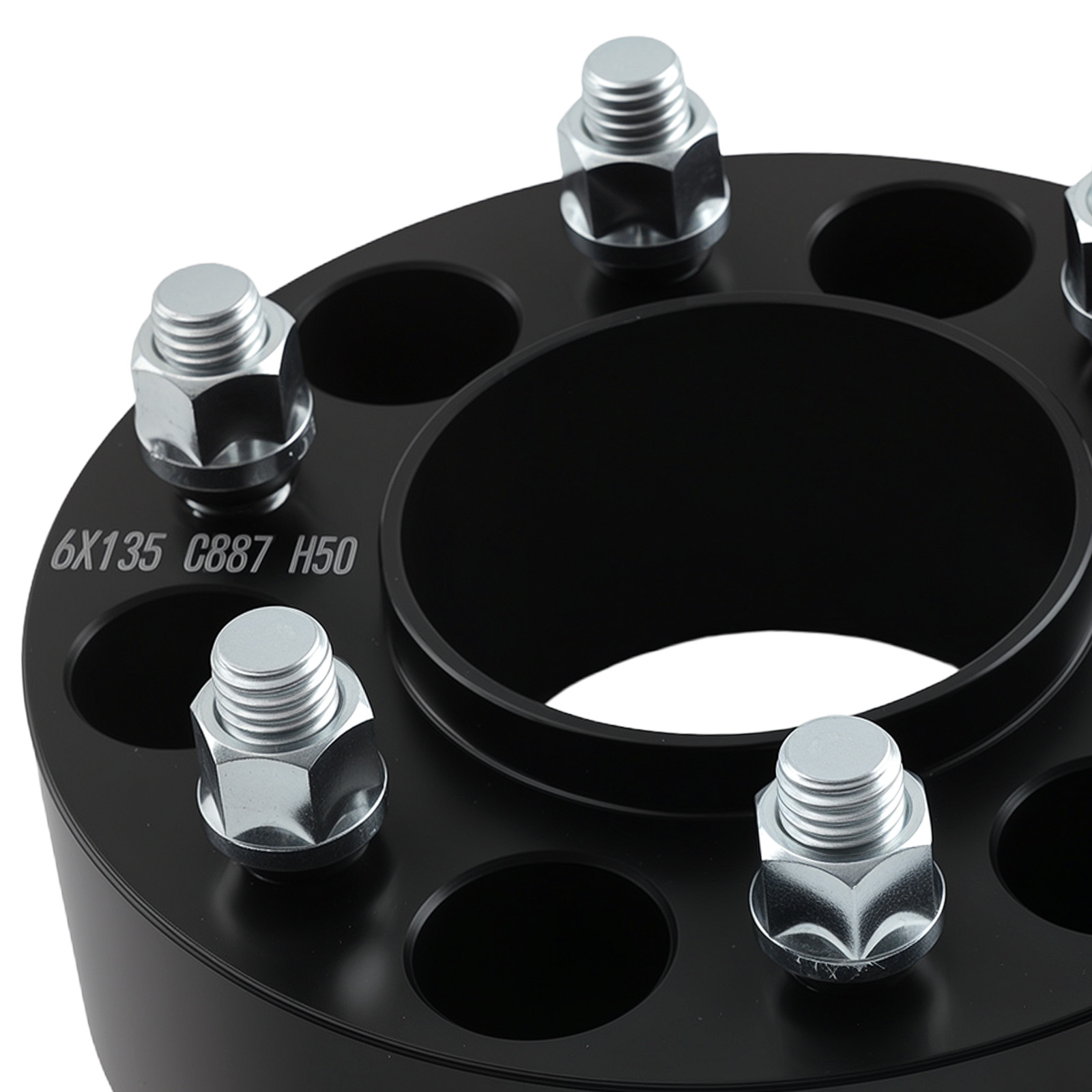 4pcs 50mm Wheel Spacers for Ford F-150 6x135mm 87mm Bore Aluminum 2004-14