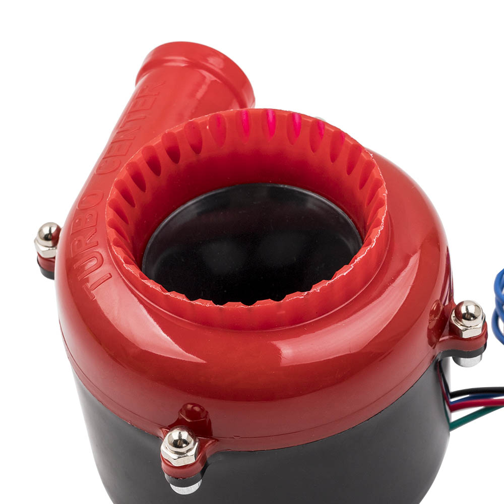 Red Black Car Fake Dump Valve Electronic Turbo sound 4-Wire Connection