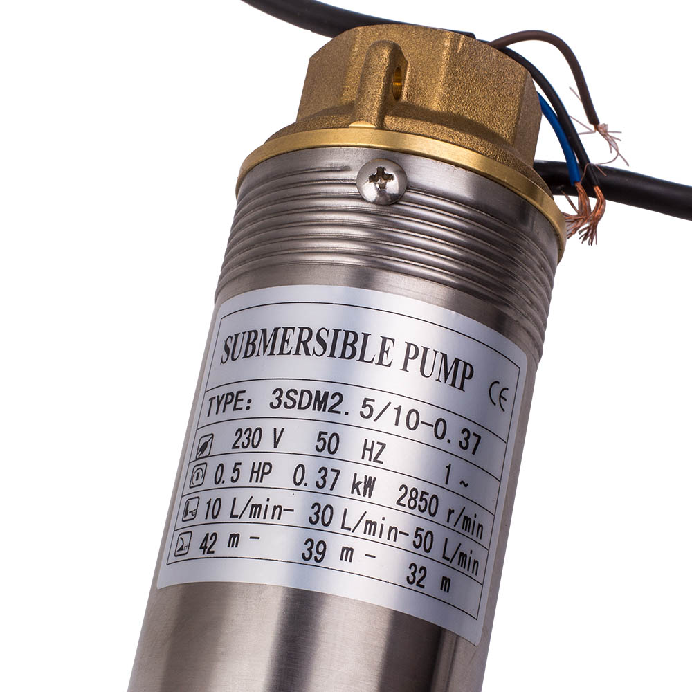 POMPE A EAU IMMERGEE for PUITS PROFOND OU FORAGE 3800L/H 370W,