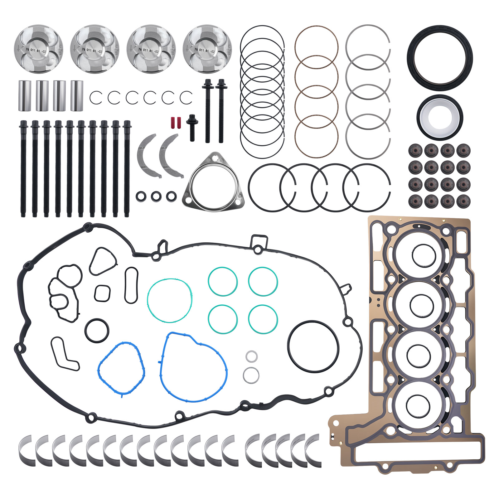 Engine Overhaul Kit for BMW 1 Series Mini Cooper S 1.6T DOHC Turbo N13 N18 09-16