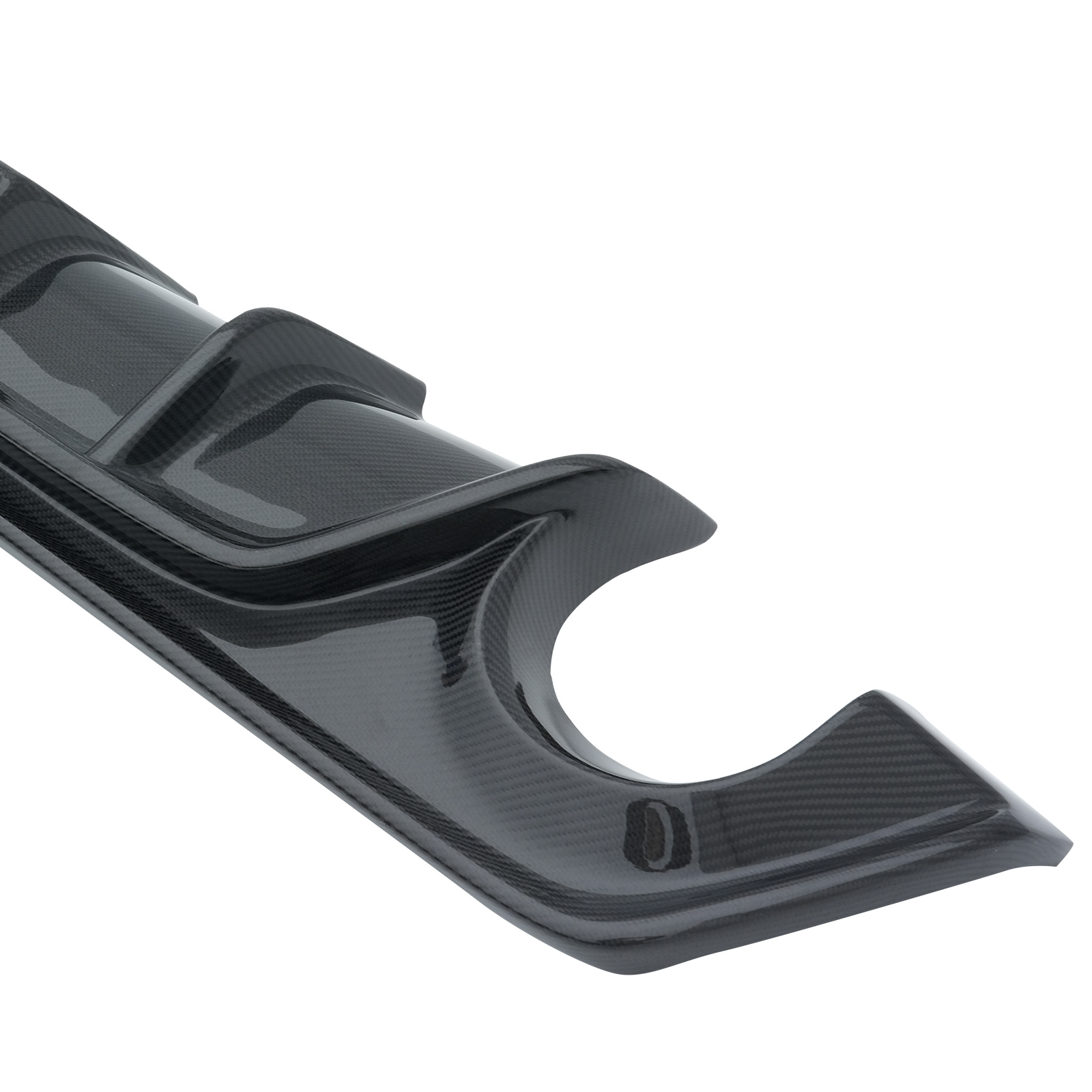 Lower Carbon Fiber Rear Diffuser Bumper Lip for Infiniti Q50 2018-2024