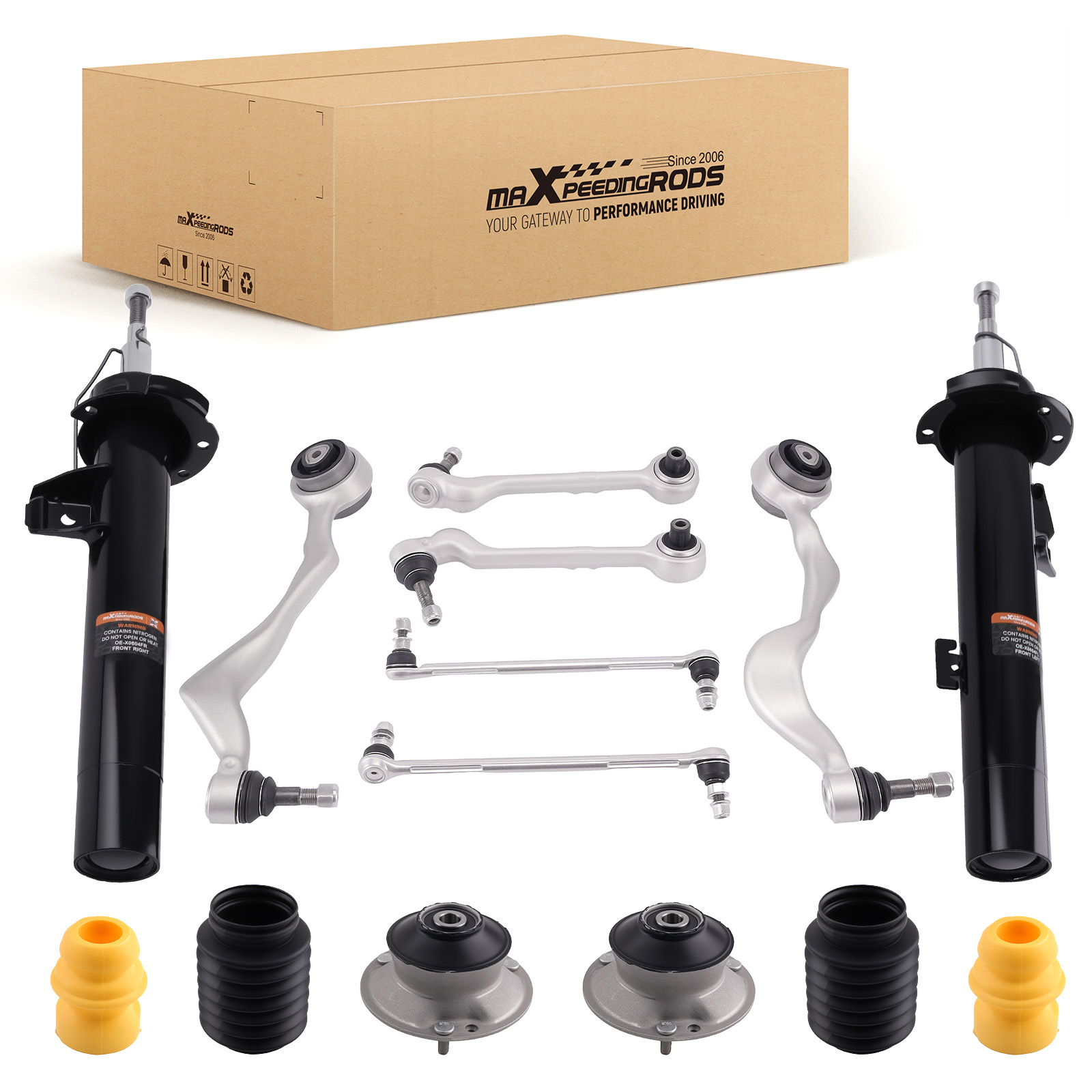 BRAZOS DE CONTROL + AMORTIGUADORES DELANTERO FOR BMW 323I 325I 328I 330I 335I