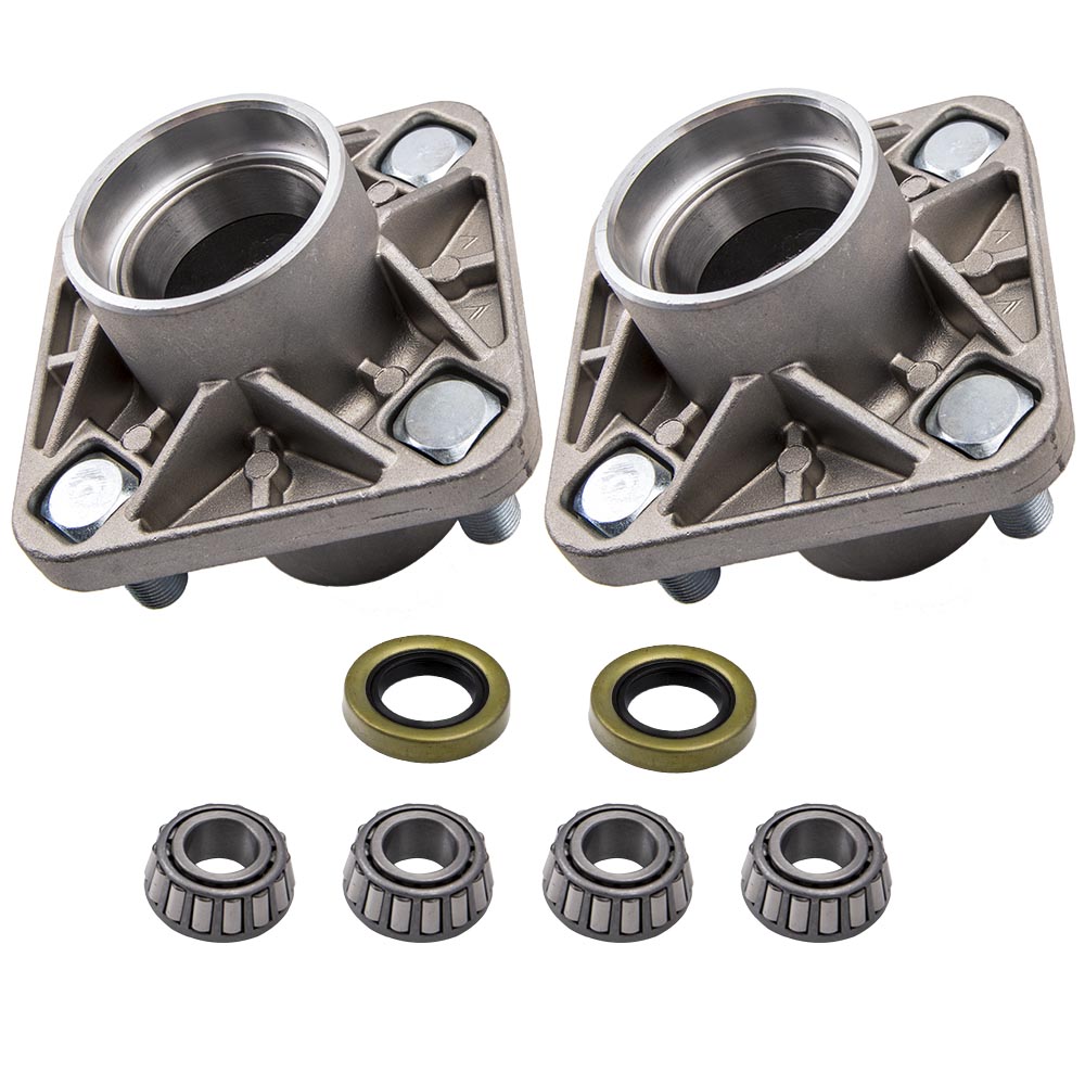 2x Front Wheel Hub Kit Bearings For Club Car DS Golf Cart 1982-02 Models Fits LH