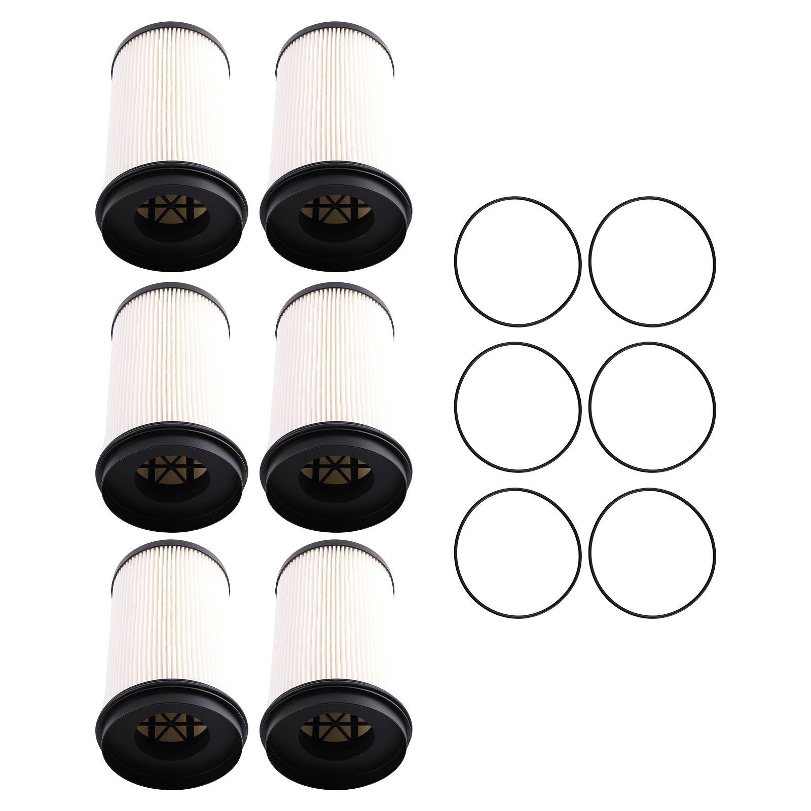 6x Fuel Water Separator Filter for Detroit Diesel DD13 DD15 DD16 R61709 PF46235