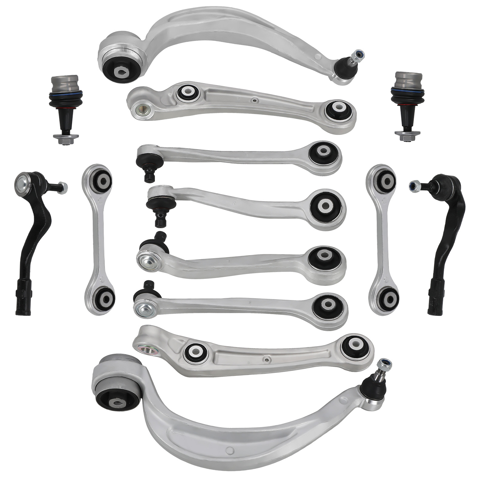 14PC KIT DE BRAZOS DE CONTROL DELANTERO SUPERIOR E INFERIOR FOR AUDI A4 B8 A5 Q5