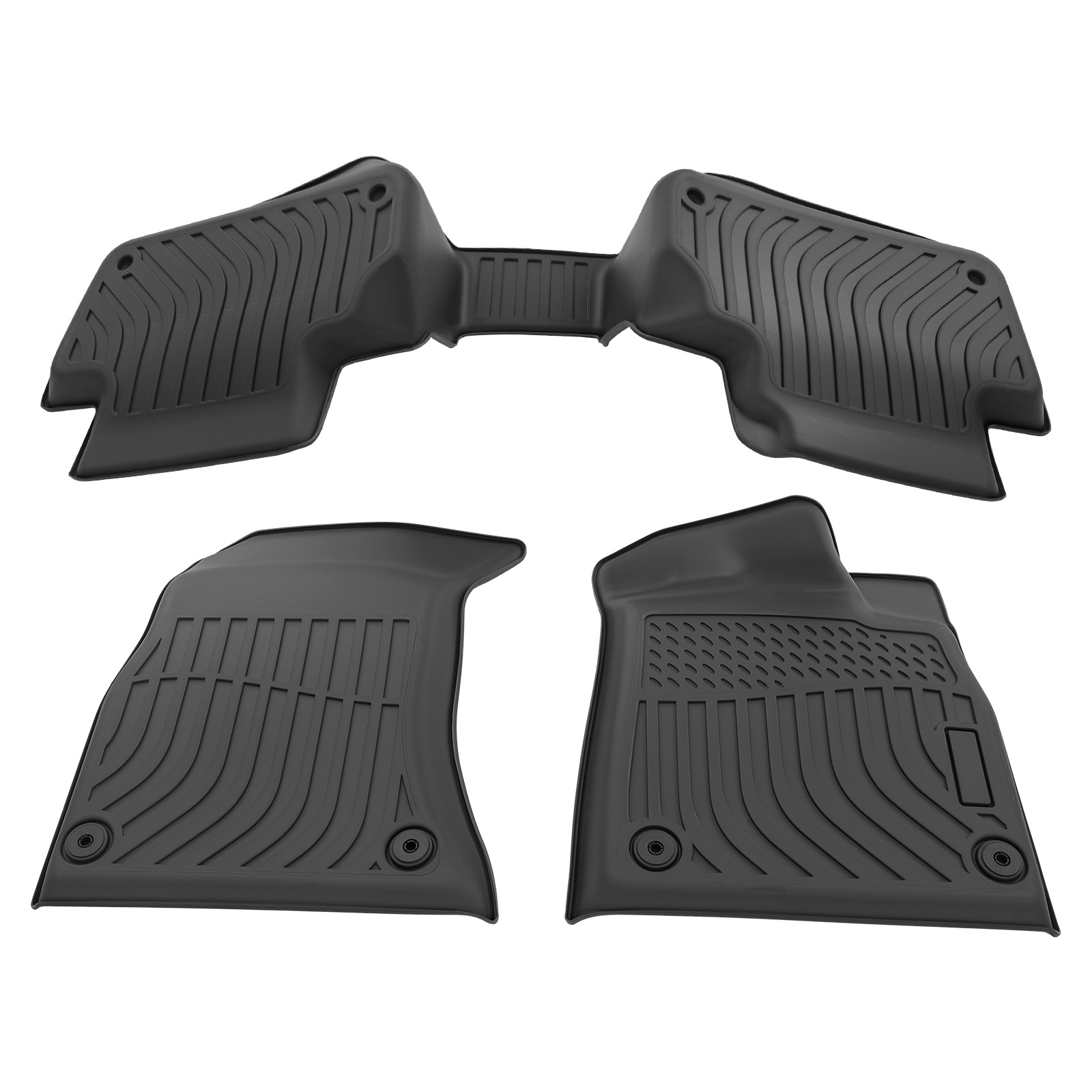 Black Carpet Floor Mats for Audi Q5 2018-2023 TPE Easy Clean Car Carpet