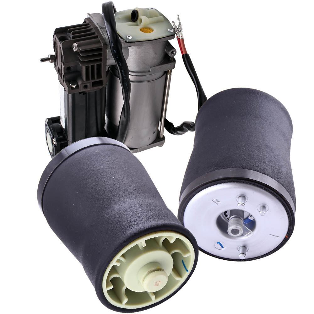 Rear Air Suspension Springs and Compressor Pump Kit For BMW X5 E53 2000