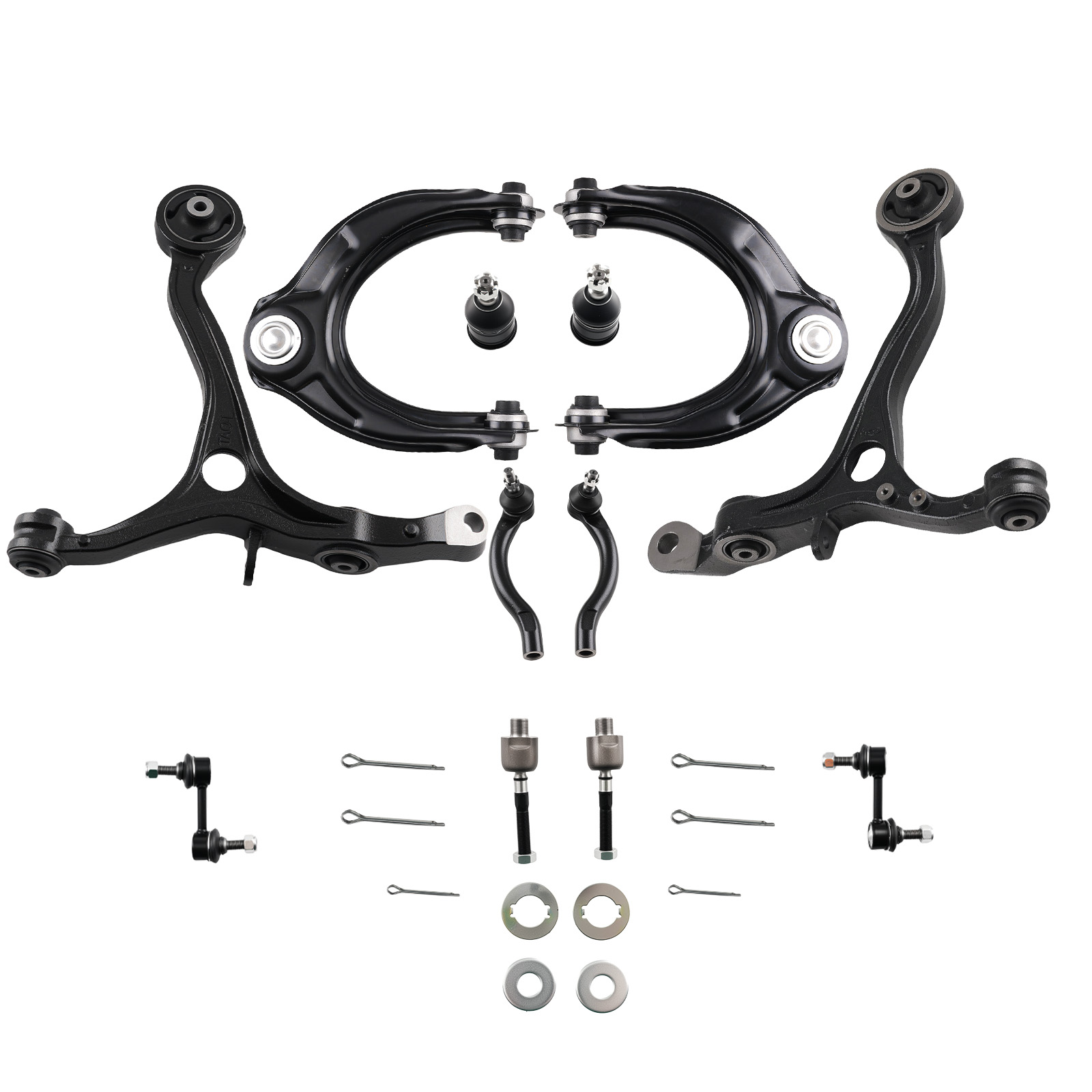 12x Front Upper Lower Control Arm For 2008 2009 2010 2011 2012 Honda Accord 2.4L