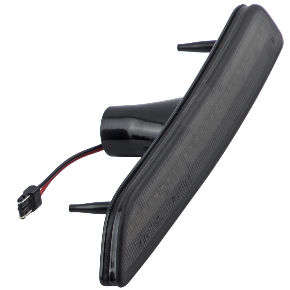 4pcs Smoked Front & Rear LED Sidemarker Light Lamp For Ford Mustang 10-14