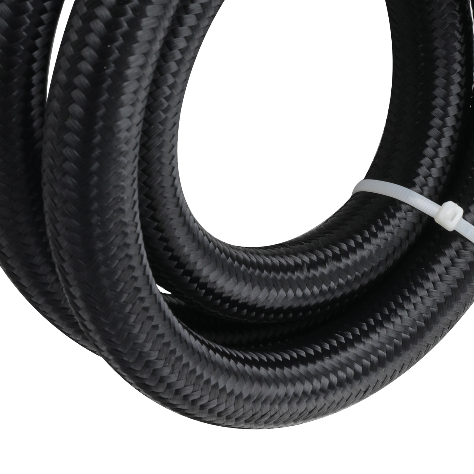 AN16 16AN Nylon Steel Braided Oil Fuel Gas Radiator Line Hose 500psi Universal