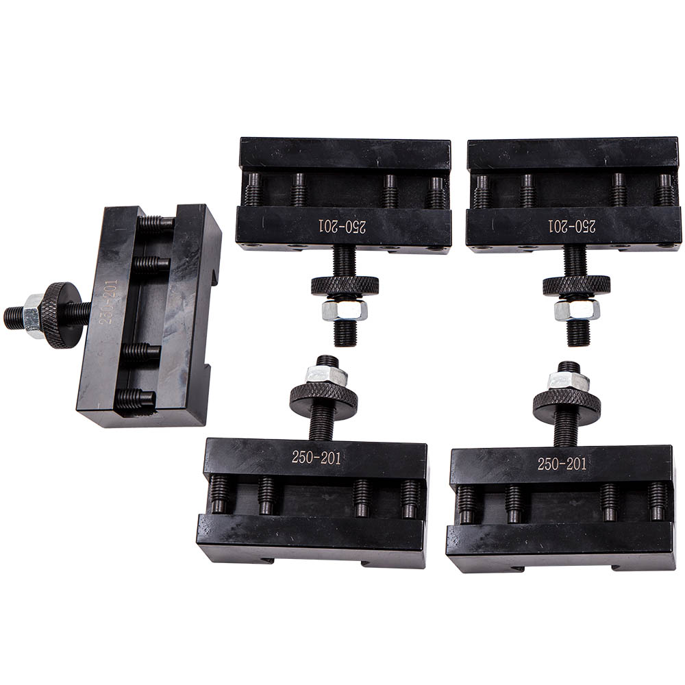 5pcs Quick Change Turning & Facing Lathe Tool Post Holder 250-201 Brand New BXA