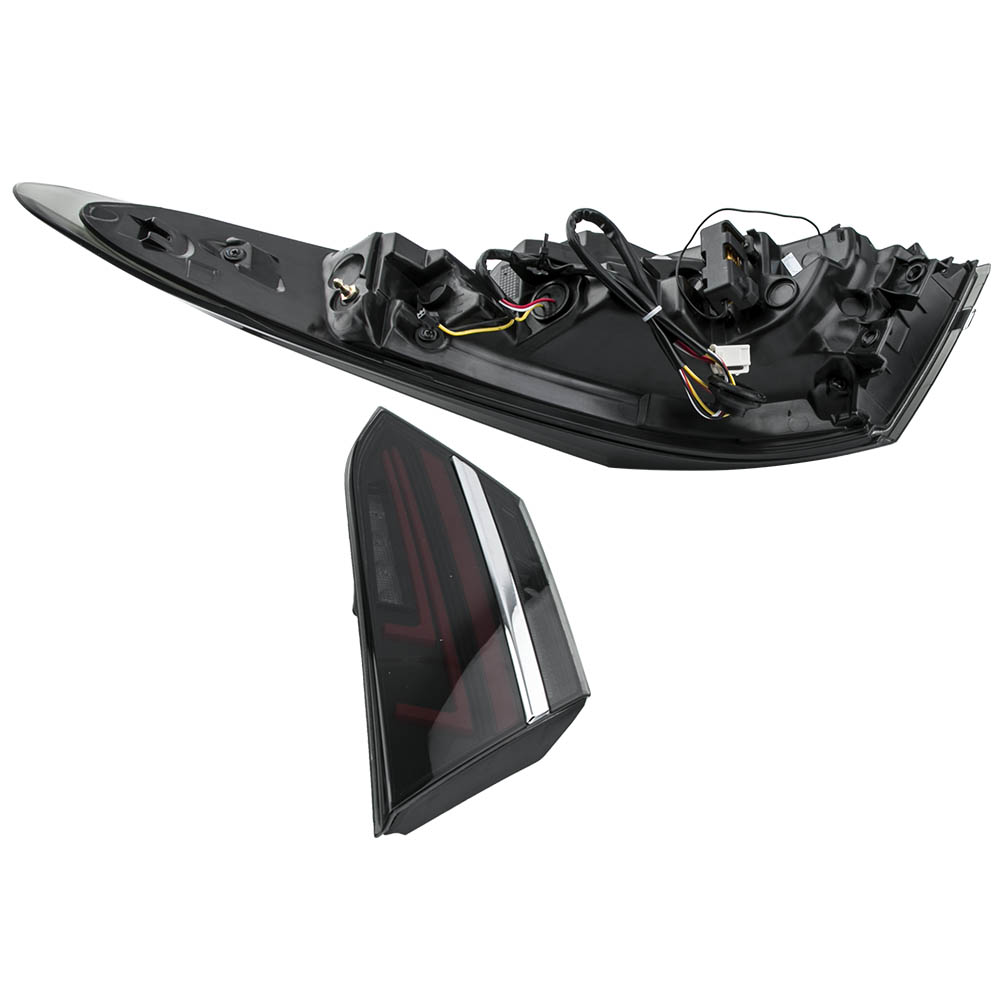 Black Rear Brake Tail Light Fog Lamp for Toyota Camry 4-Door 2.5L 2018-2020