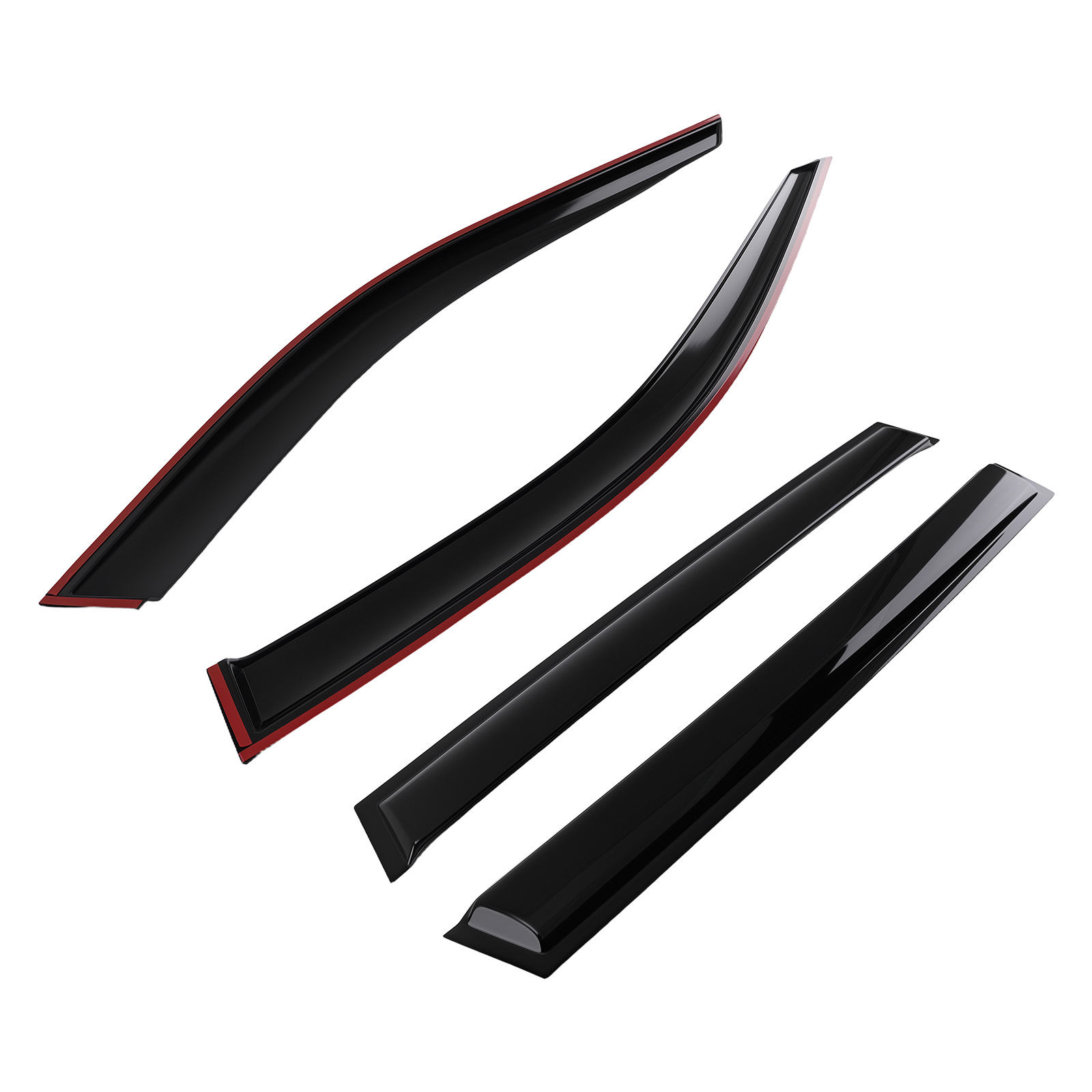 Front & Rear Window Visors Rain Guards for Toyota RAV4 2019-2024 Weather Shields