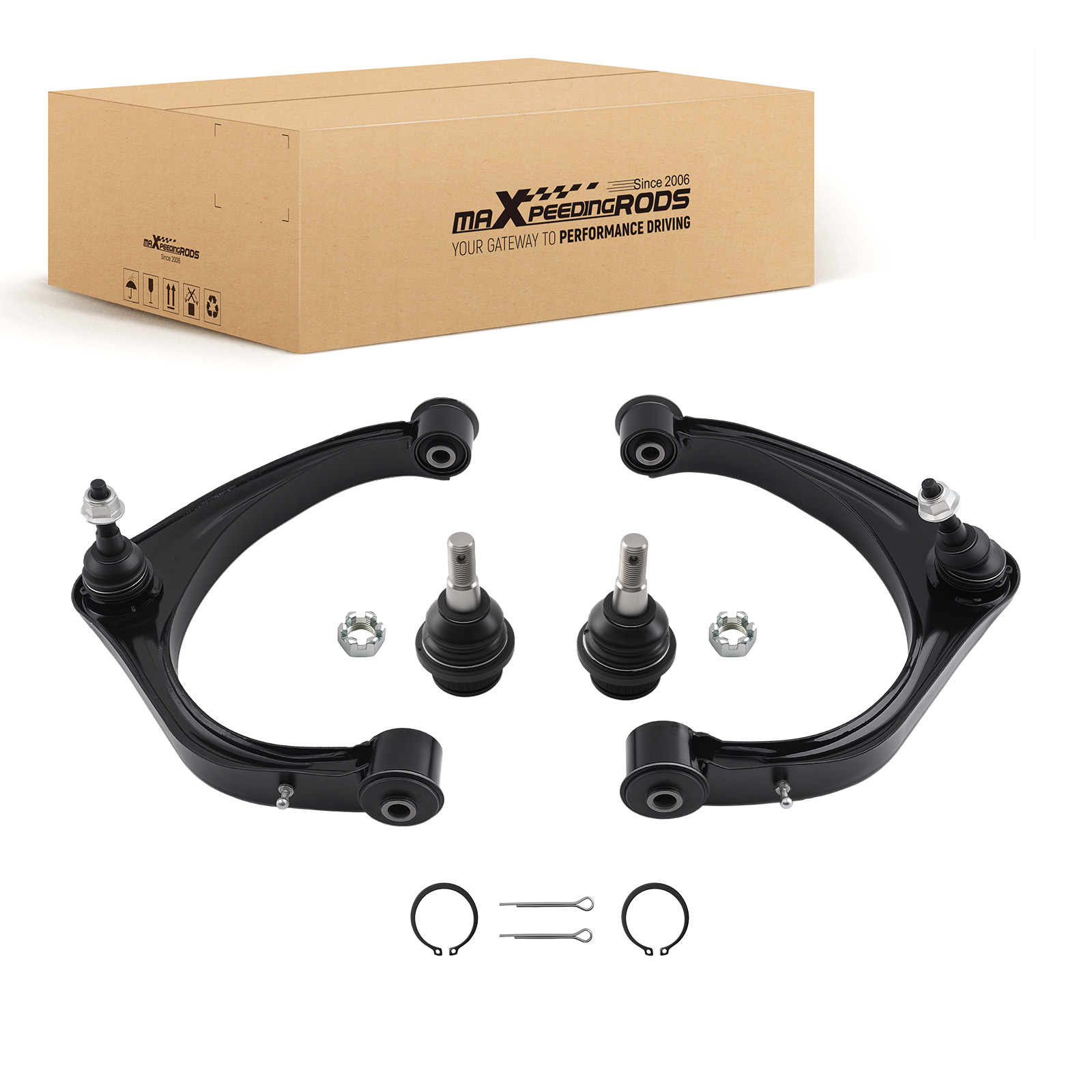 4x Front Upper Control Arm Ball Joint Set For Dodge Ram 1500 2009 2010 2011-2018