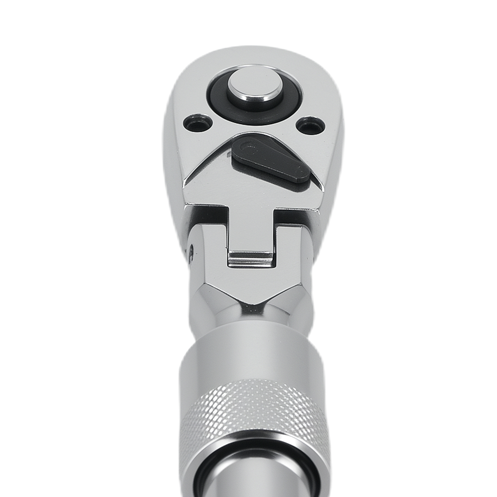 1/4in Drive Flexible Ratchet Wrench 72T 40Cr Steel 180° Arc Quick Release