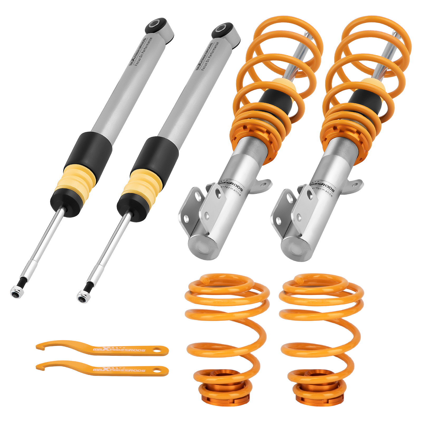 Höhenverstellbares Gewindefahrwerk Tieferlegung for Renault Clio III BR0/1 CR0/1