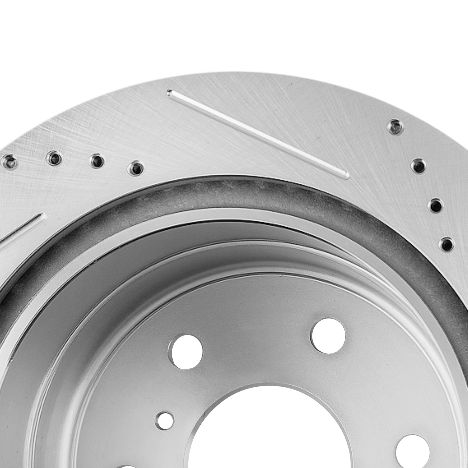 Rear Drilled and Slotted Disc Brake Rotor for Chevrolet Silverado 1500 2007-2019