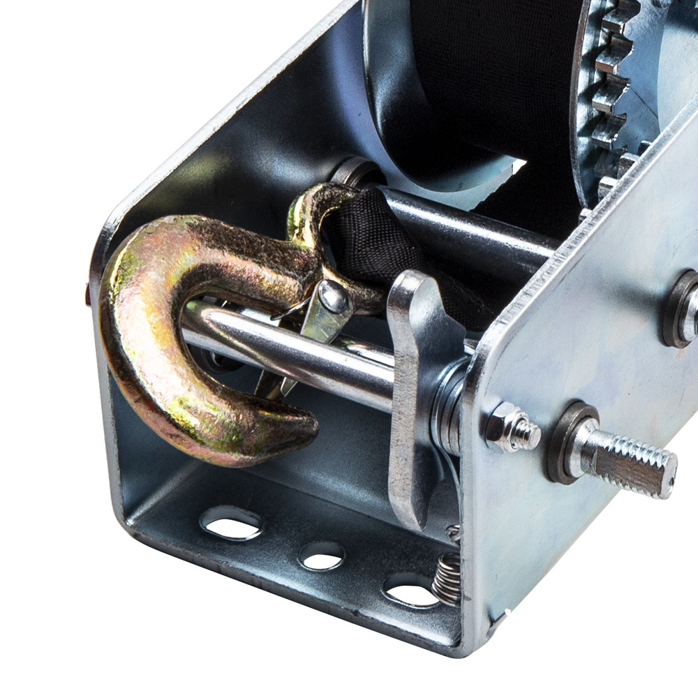 2000lbs Hand Winch Hand 2 Gear Crank Winch Heavy Duty ATV Trailer Boat QME