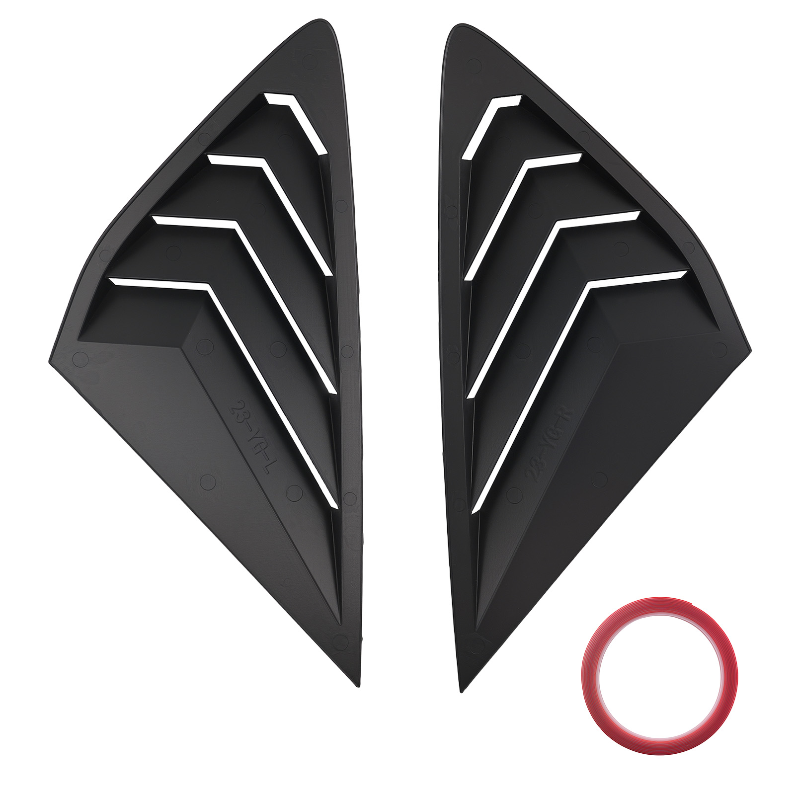 Gloss Black Window Louvers for Honda Accord 2023-2025 ABS Privacy Cover