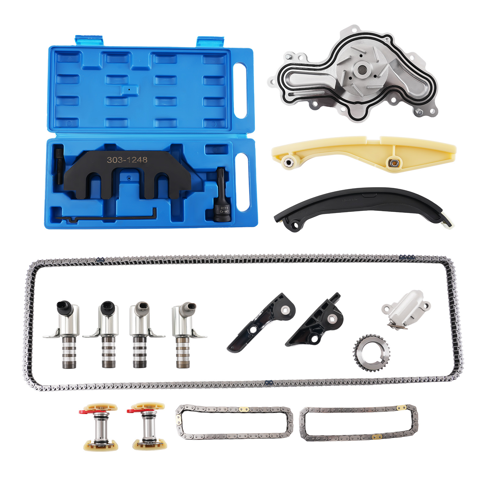 Water Pump Timing Chain Kit for Ford Explorer 3.5L V6 DOHC VIN 8 2011-17