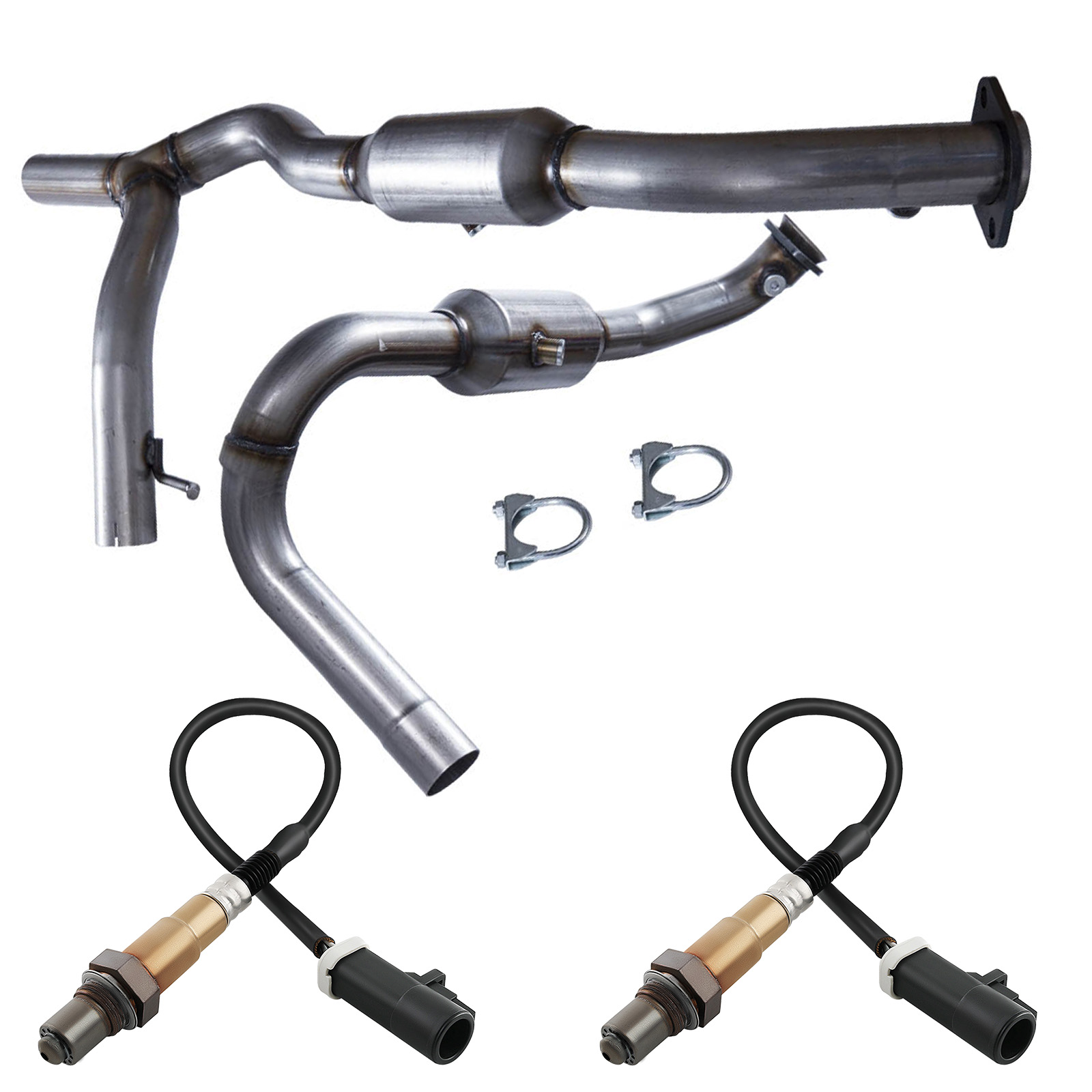 Catalytic Converters W/Oxygen Sensor for Ford F150 AWD 5.4L 2006-2008  (P221）