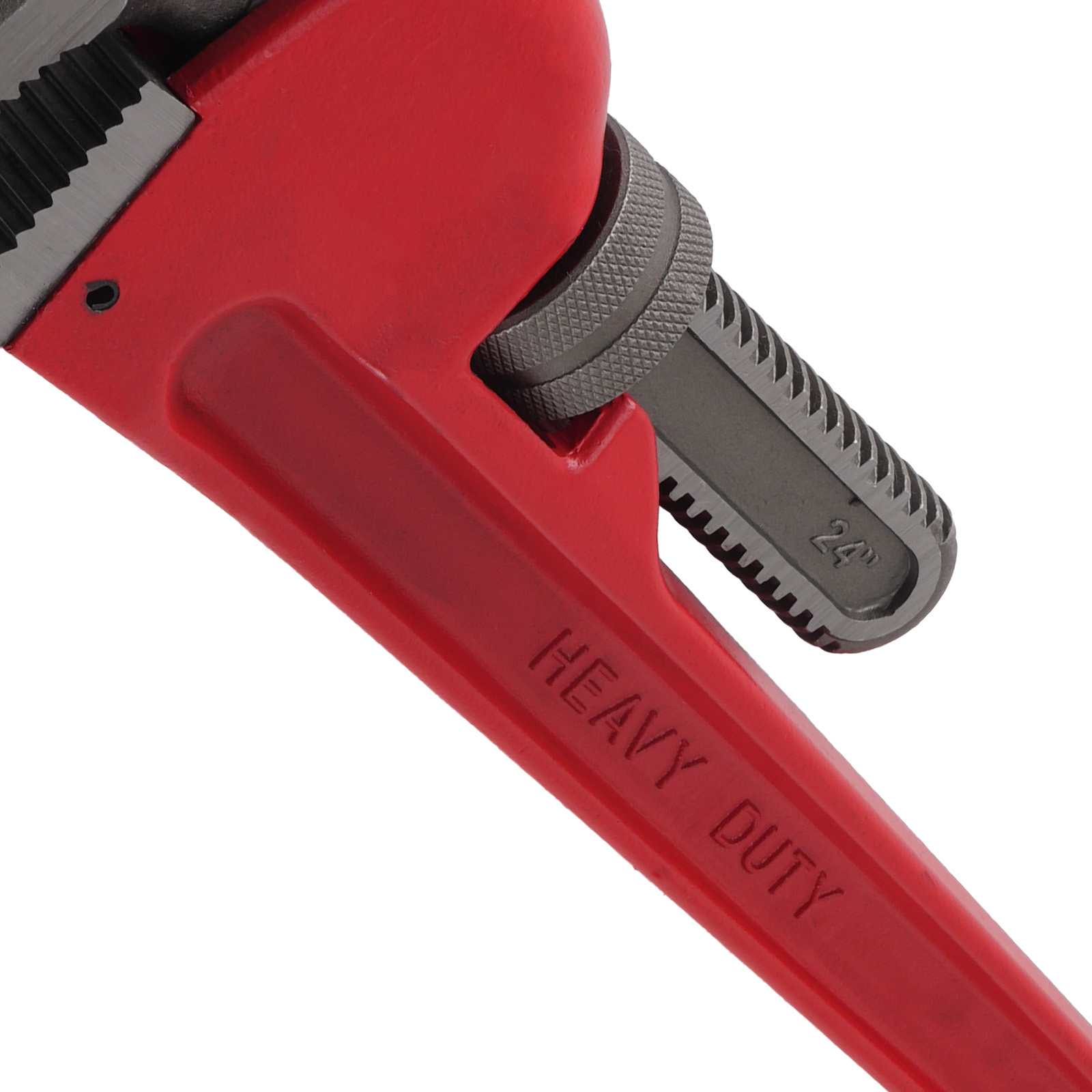 24in Pipe Wrench Heavy Duty Adjustable CRV 85mm Jaw Construction Tool