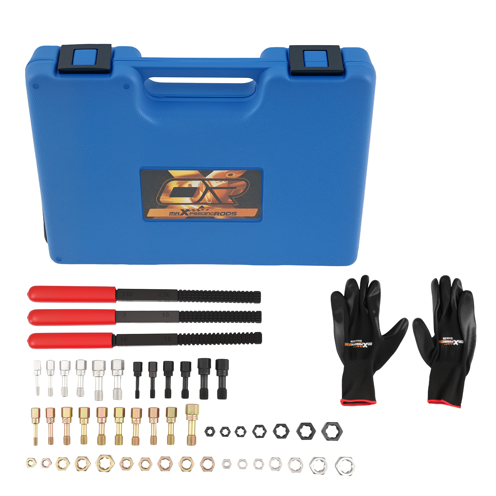 49PCS Thread Repair Chaser Tool Thread Restorer UNC UNF Metric File Tap Die Kit