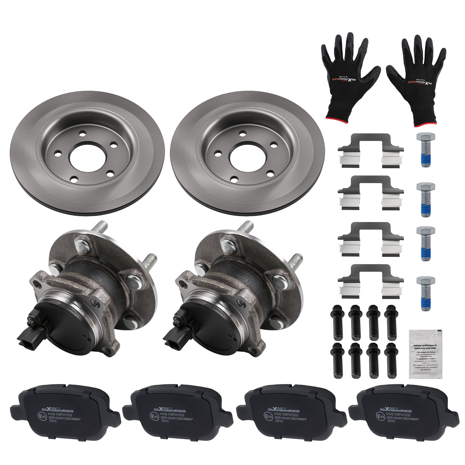 Bremsscheiben Bremsbeläge Radnabe Hinten For Ford Focus Kasten Kombi FocusCabrio