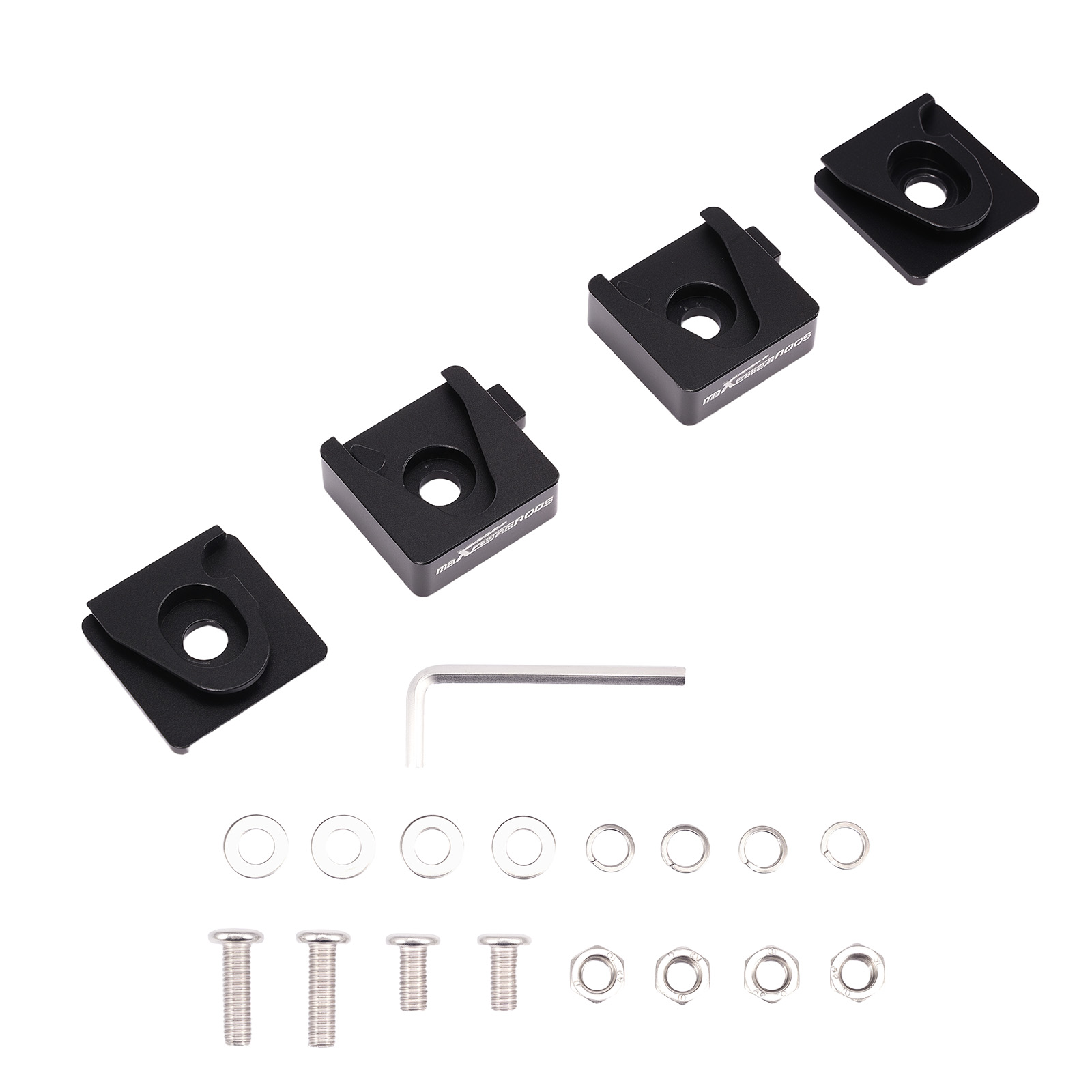 Ditch Light Mount Bracket For Universal Pickup Truck SUV Hood LED Pod M8 36x16mm