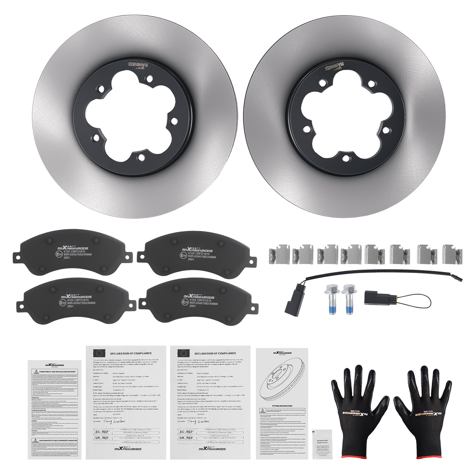 Disques Plaquettes Frein for Ford Transit 280mm Ventilés 2006-2014