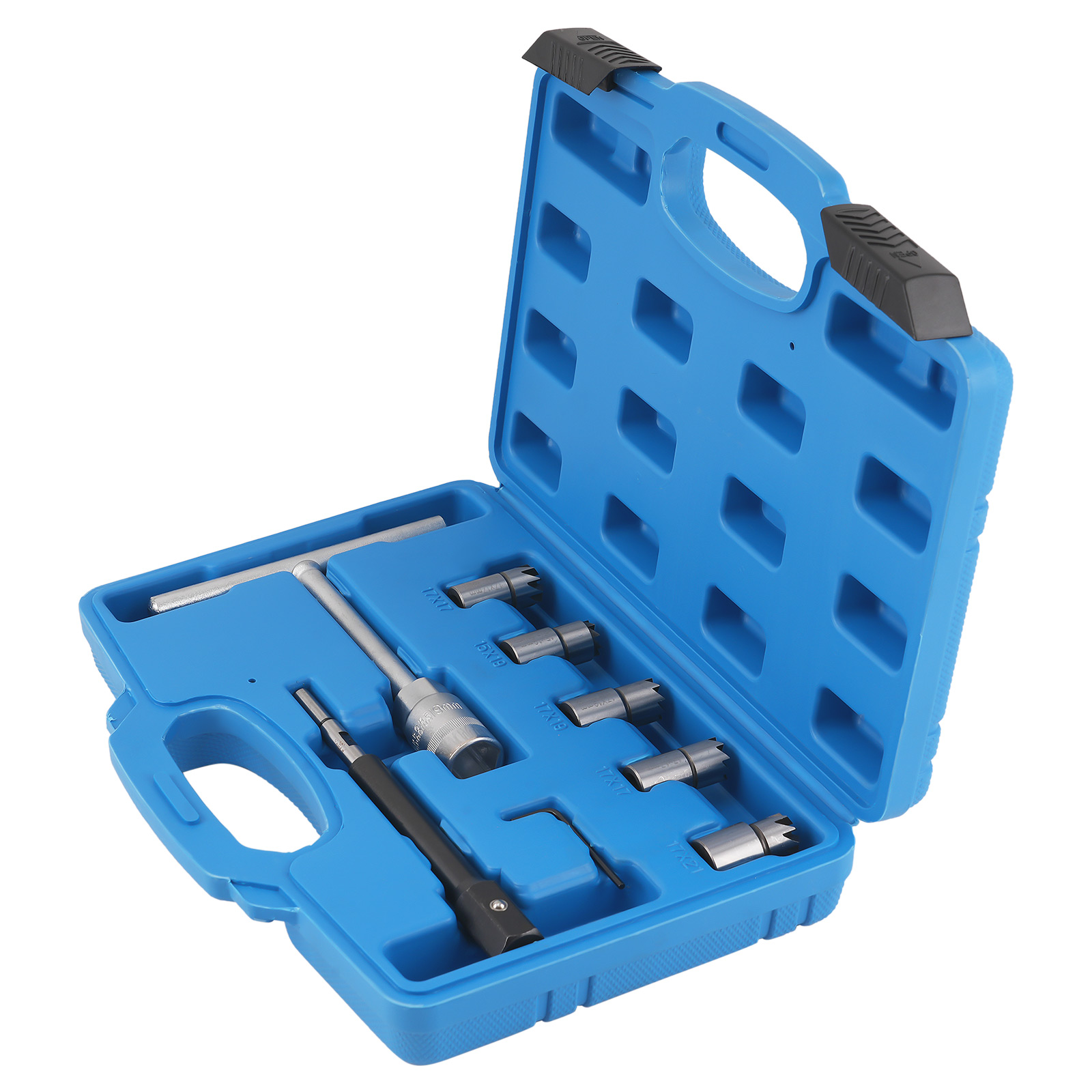 Carbon Steel Injector Seat Cutter Tool 5pc for BMW Mercedes Benz Ford