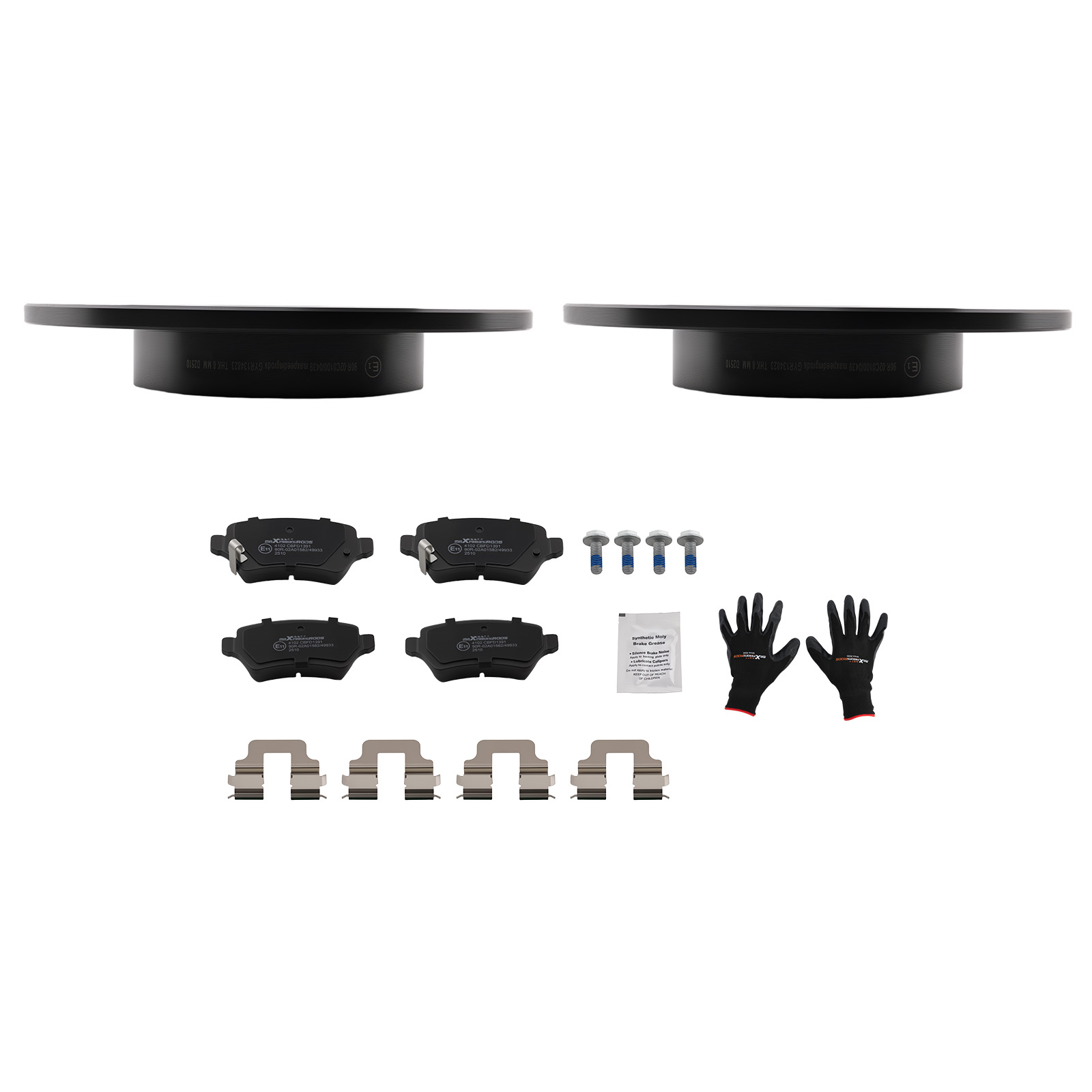 Disques Frein + Plaquettes Arrière for Opel Combo Tour 1.2-1.7L 2004-2011