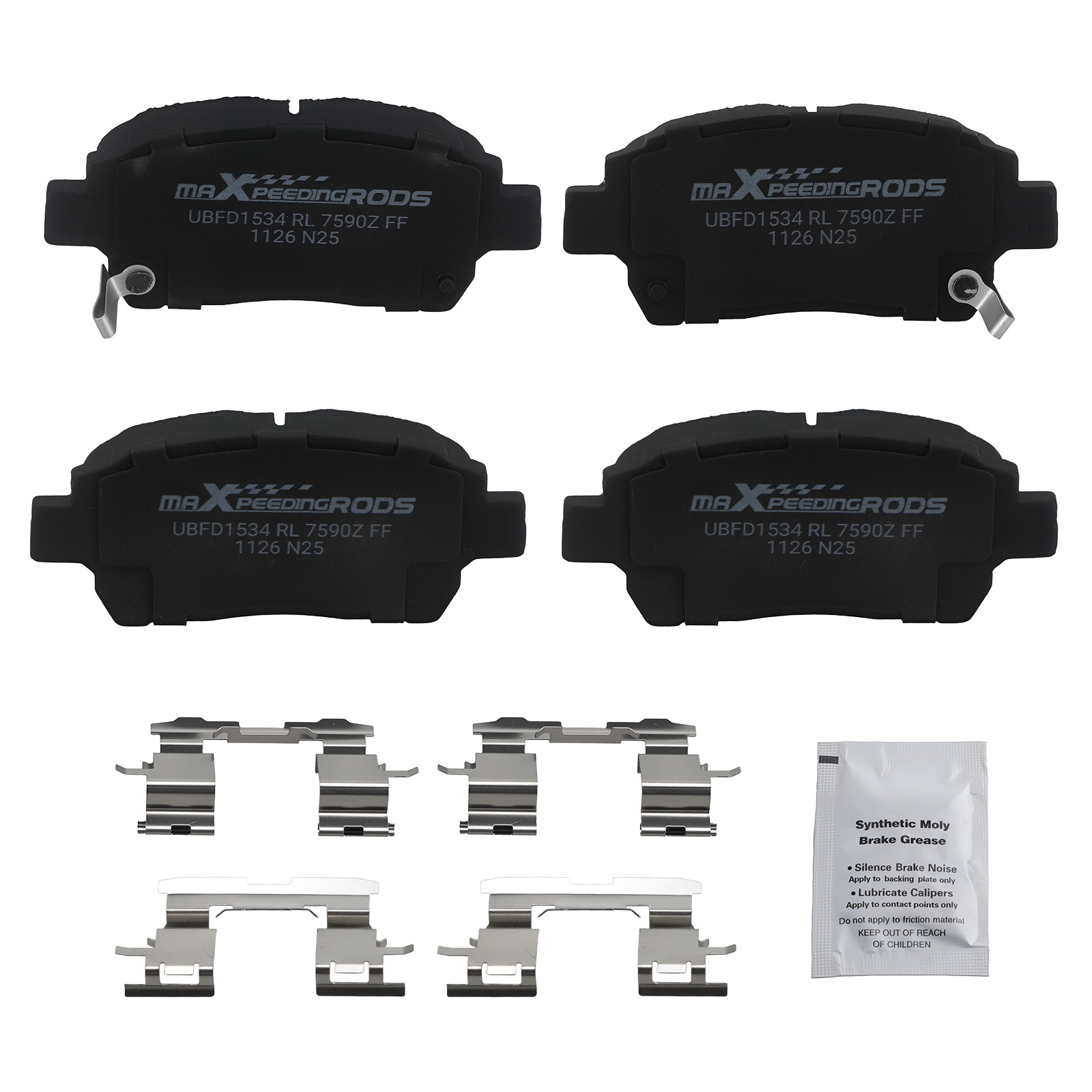 Front L&R Ceramic Brake Pads Kit for Toyota Celica 2000/MR2 Spyder 2000-2005