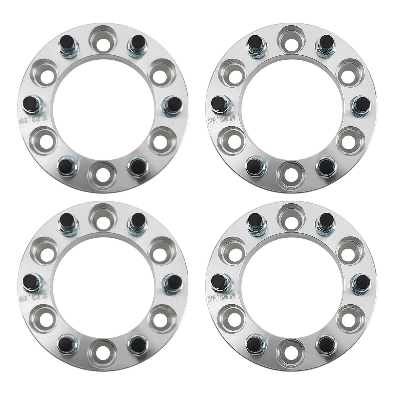 4x 30mm Spurverbreiterung 6x139.7 12x1.5mm fit for Toyota Land Cruiser 4Runner