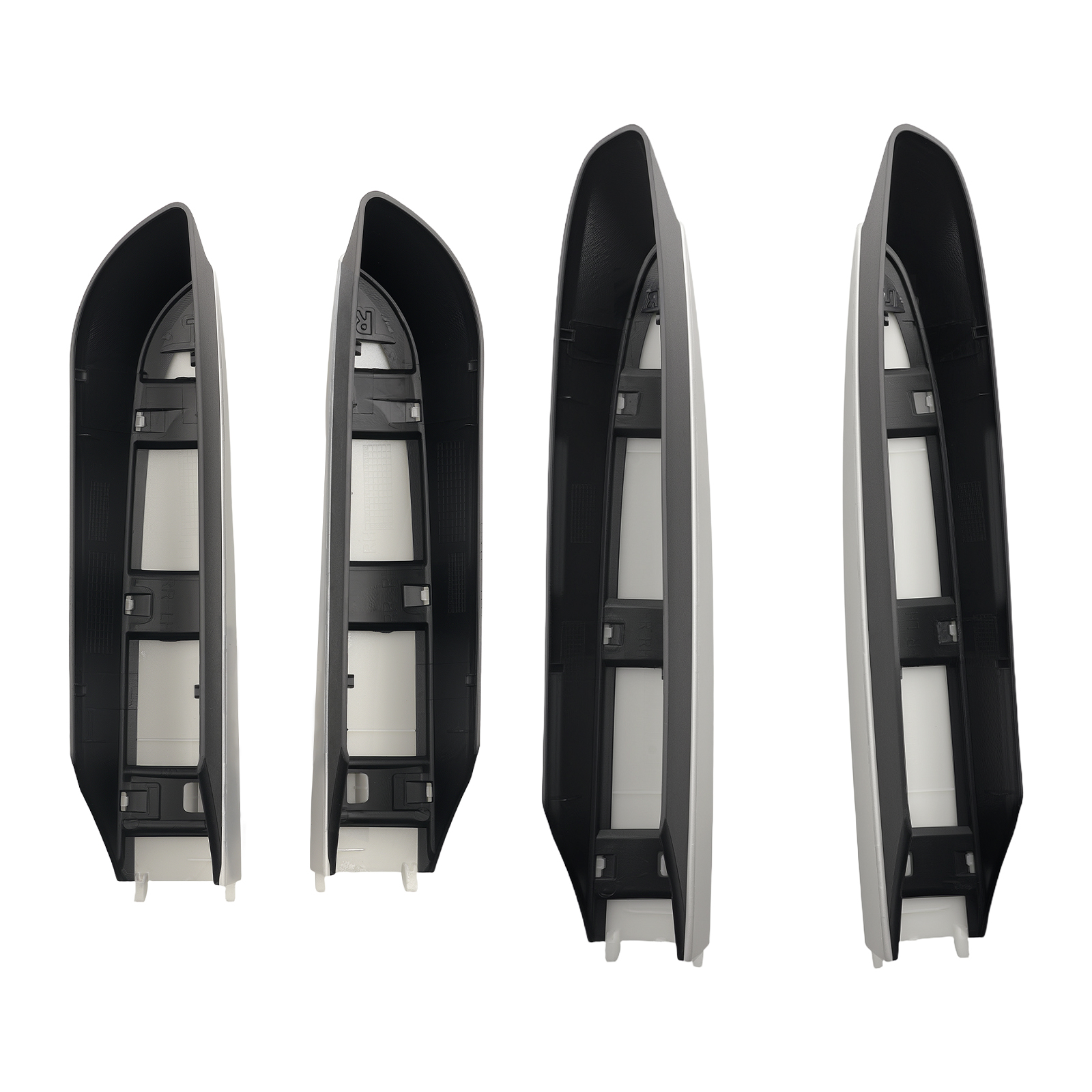 4PCS ABS Roof Rail End Cover for Toyota RAV4 2013-2018 Silver Black Retrofit