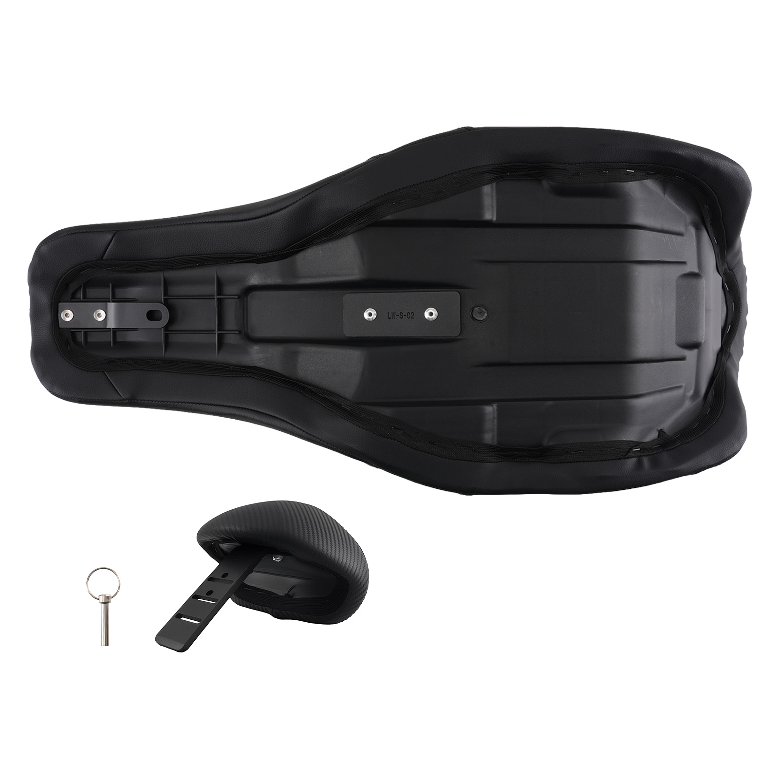 Full Stitch Two Up Seat for Harley Road Glide Touring 2009-2023 Black