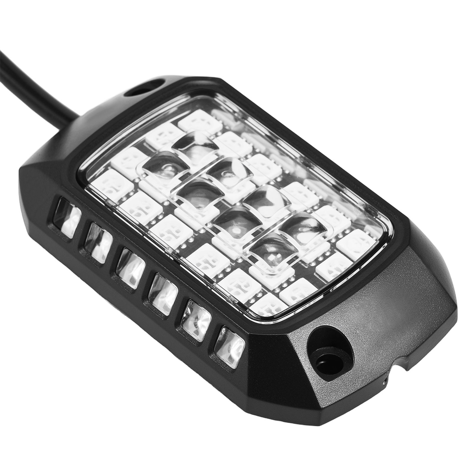 RGB Rock Light Kit 12 Pods For Car Truck ATV UTV SUV LED Waterproof RF Remote