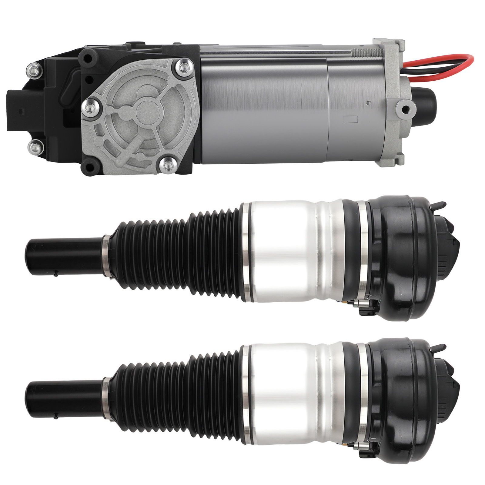 Front Air Shock Struts + Compressor for Audi Q7 SQ7 Q8 2016-2022