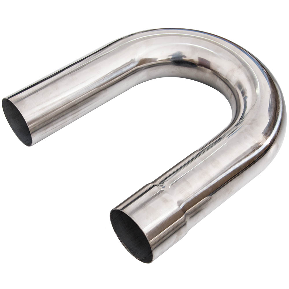 3 inch OD Steel Universal Exhaust Tube Pipe Straight & Bend U-Bend Kit