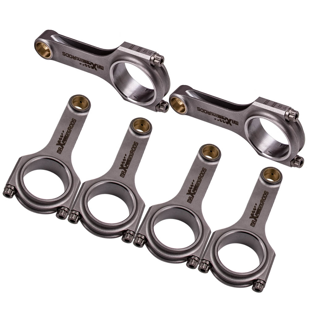 Steel Connecting Rod Rods for Audi A4 A6 RS4 Quattro 2.7T Conrods Rods 154mm ARP