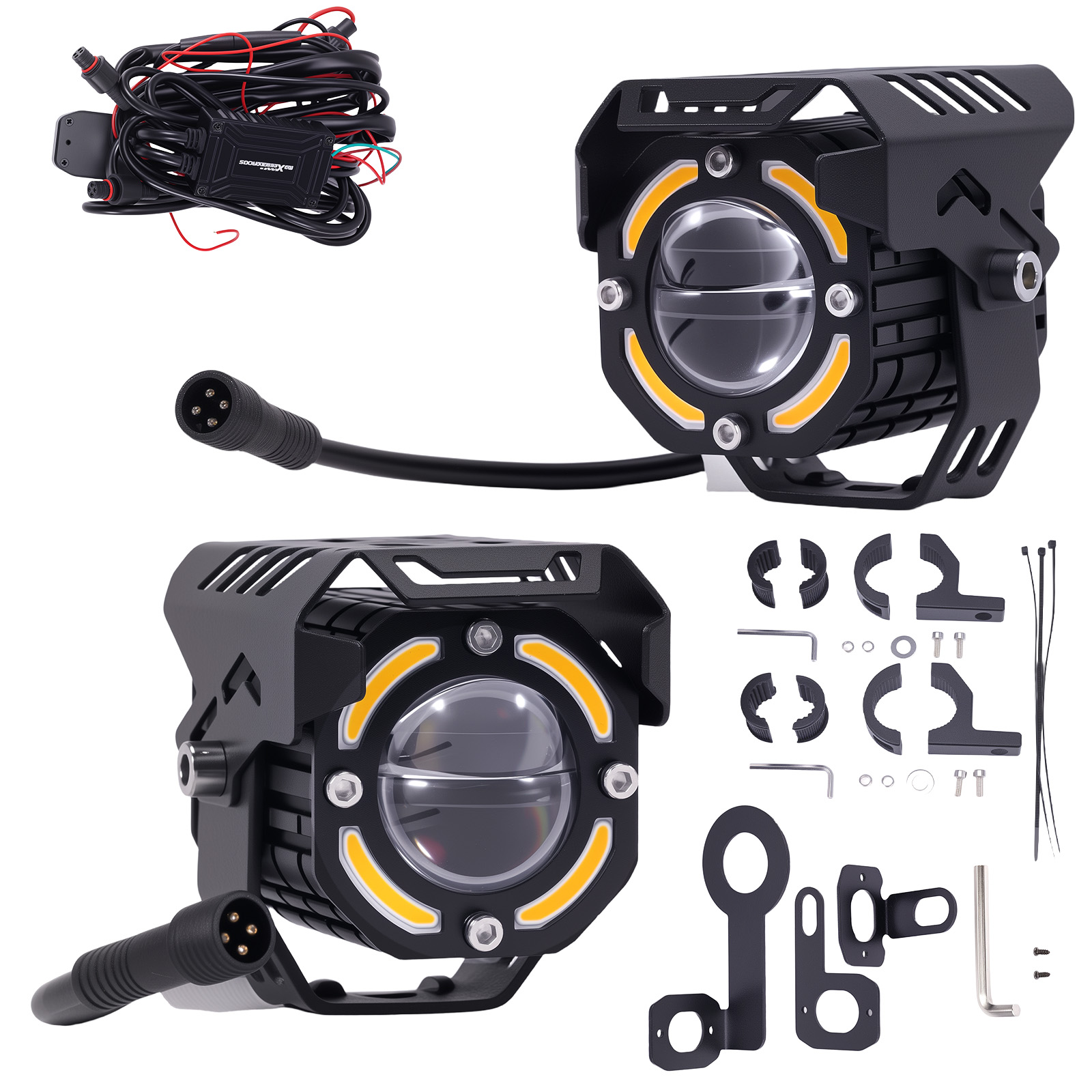 Faros Auxiliares 80W for Motocicleta ATV SUV Todoterreno IP67 6000K 3200K