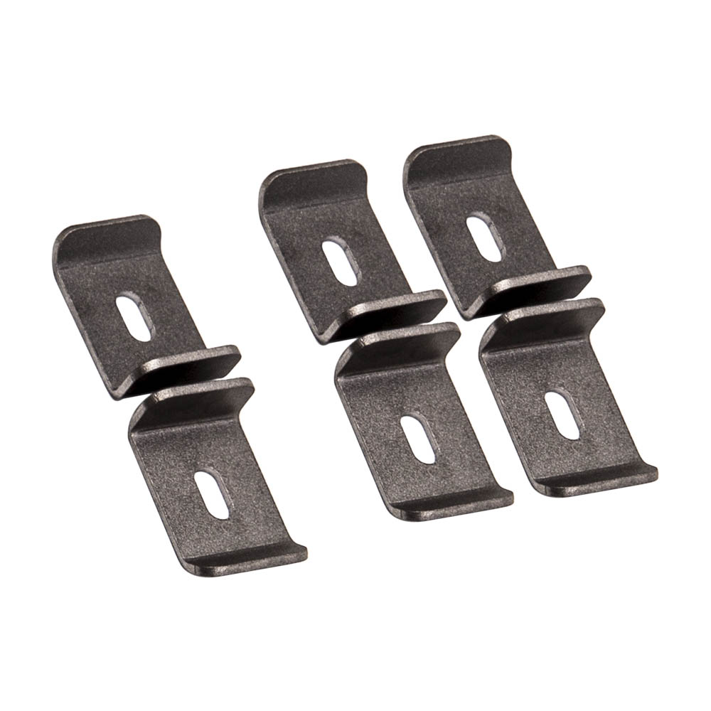6pcs Universal  Roof Rack Gutter Mounts Bare Steel 6 inch Lrngth