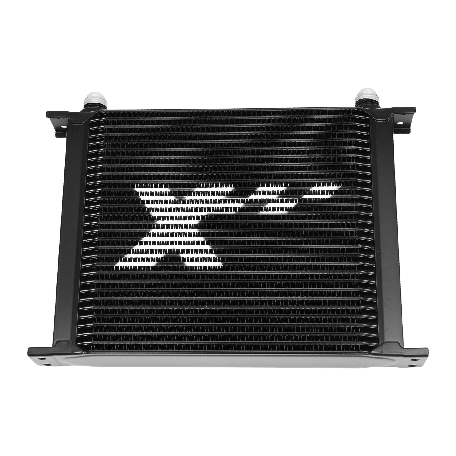 30 Row Oil Cooler Universal Aluminum AN10 with Engine Fitting & Air Guide