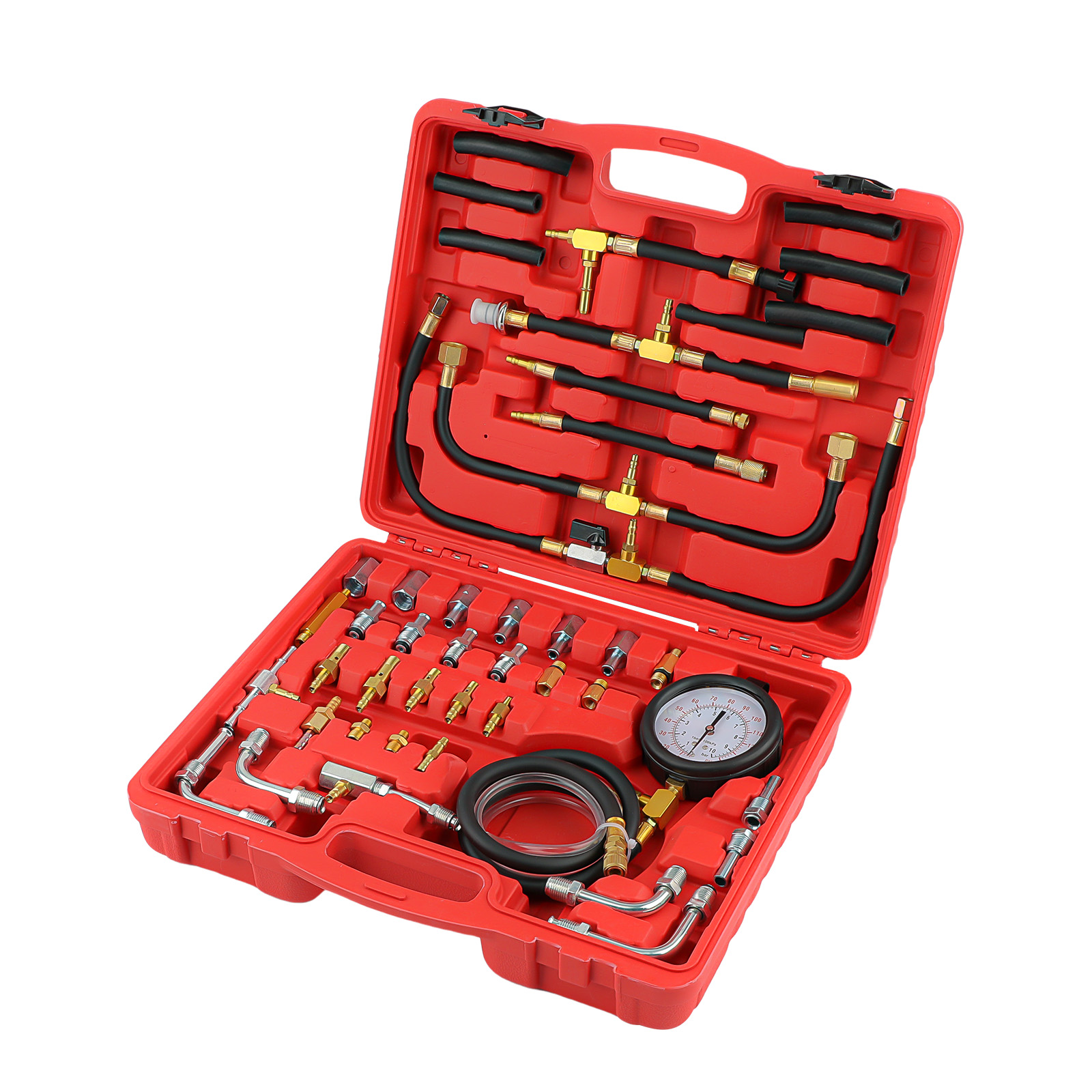 Benzindruck Prüfer Drucktester Kraftstoffdruck Werkzeug Satz 0-10 Bar 140Psi@rLZuyn