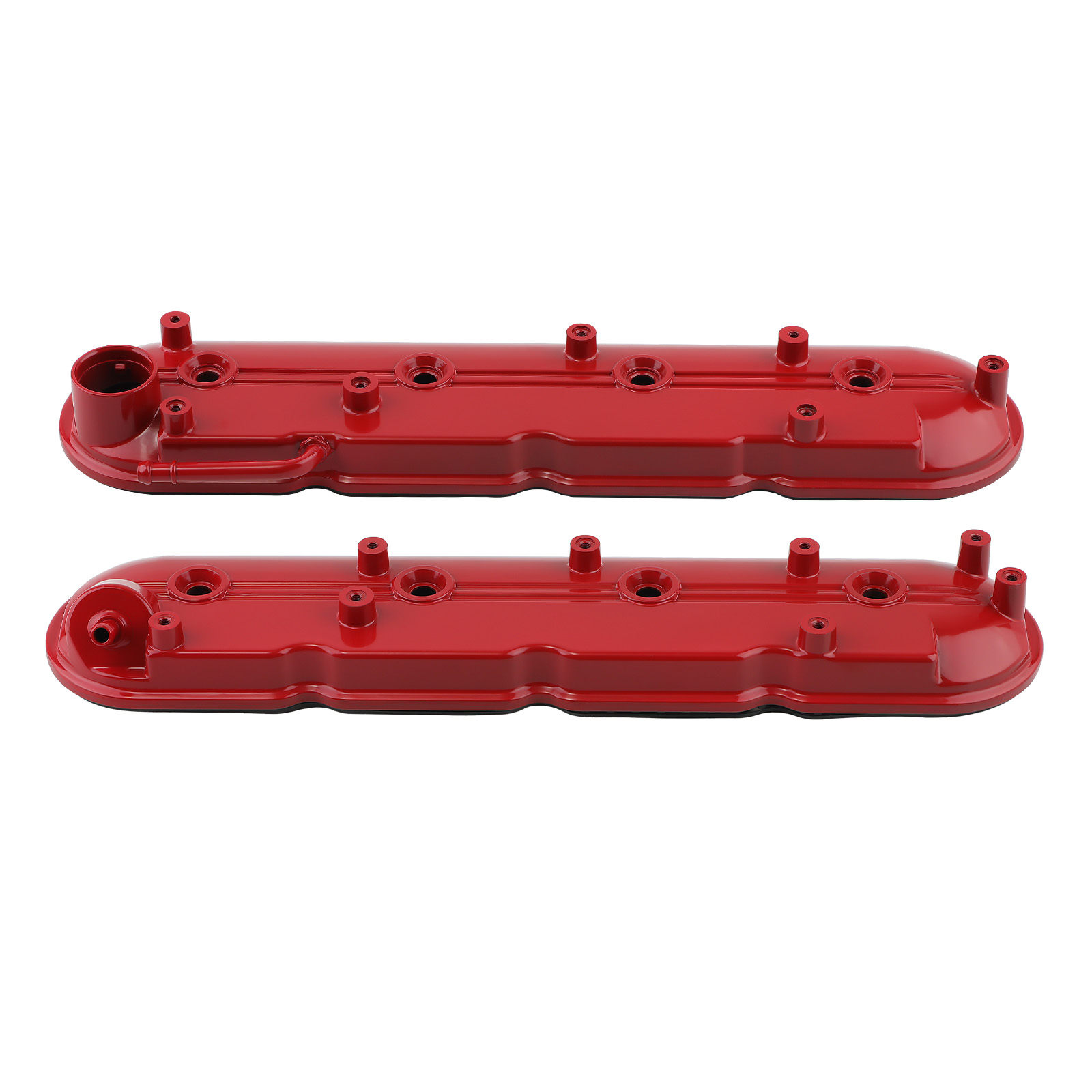 LH & RH Aluminum Valve Cover w/ Gasket & Bolt Kit for Chevy GMC Sierra 1999-2008