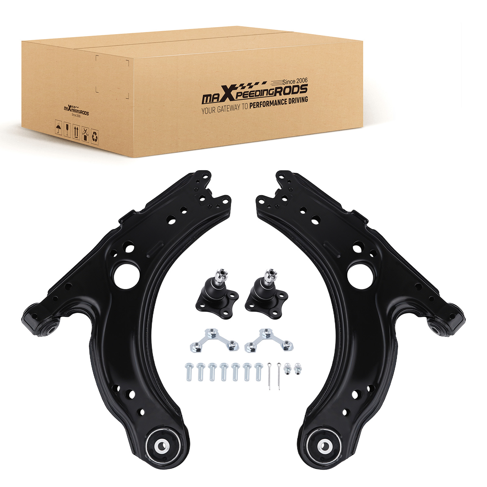 2X BRAZOS SUSPENSIÓN DELANTERO for AUDI A3 8L VW BORA GOLF 4 NEW BEETLE SEAT
