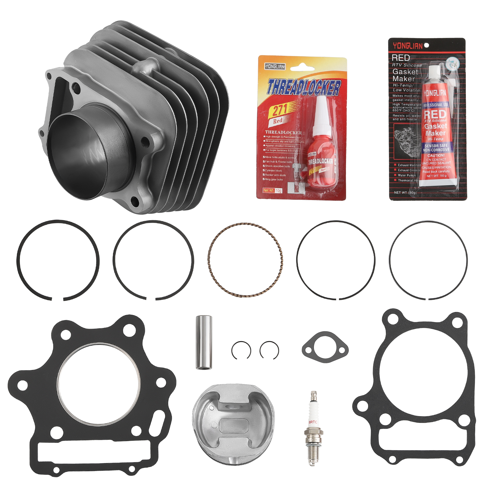 80mm Big Bore Cylinder Piston Gasket Set for Honda Sportrax TRX300EX 93-08