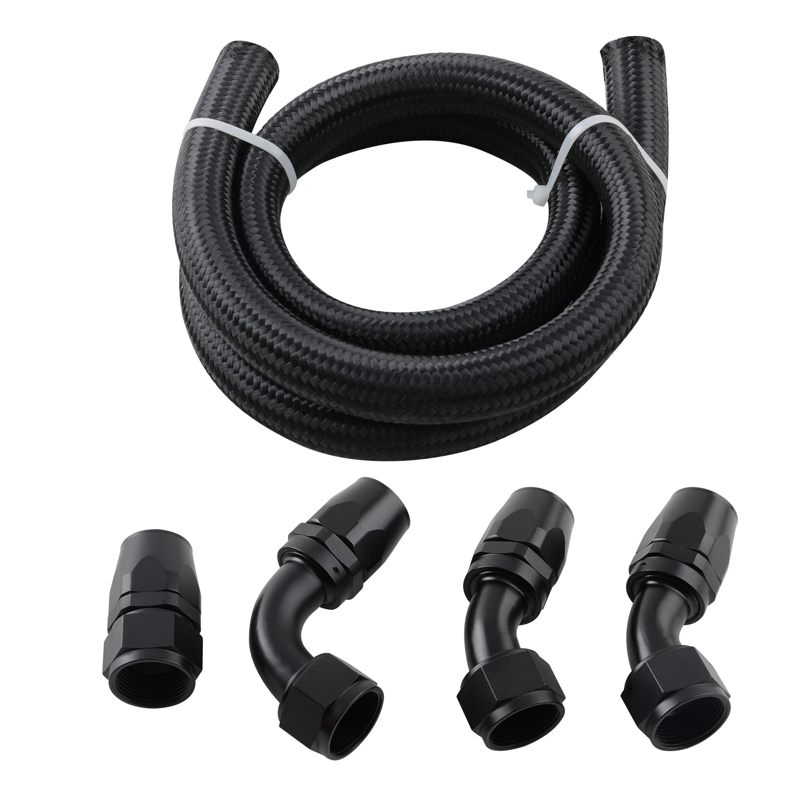 5FT Hose Nylon Stainless Steel Braided CPE US Oil Fuel Line 16AN AN16 New