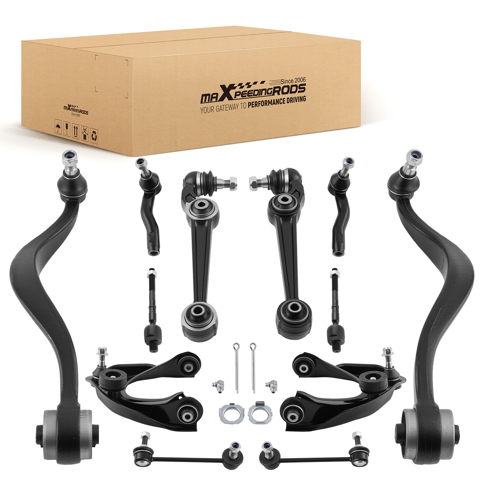 12x Lower Upper Control Arm Sway Bar for Mazda 6 2003-2008 Front Suspension Arm