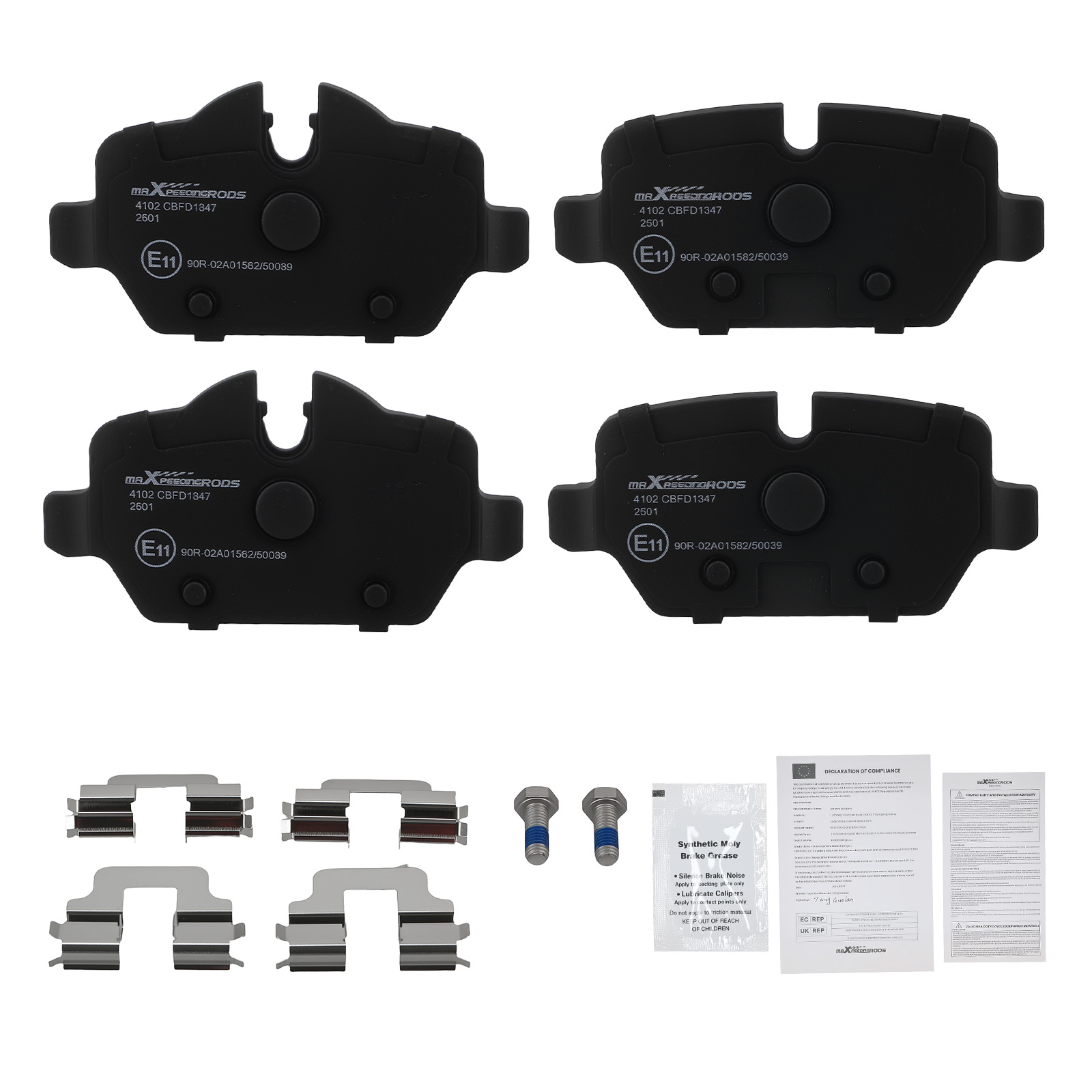 Bremsbeläge Hinten For BMW 1er E81 E87 3 E90 E92 MINI Countryman R60 Paceman R61
